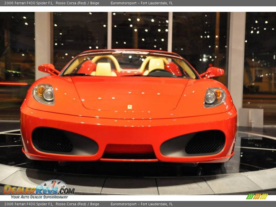 2006 Ferrari F430 Spider F1 Rosso Corsa (Red) / Beige Photo #50