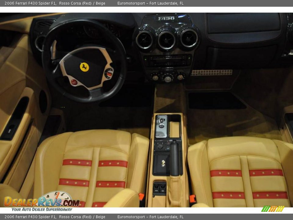 2006 Ferrari F430 Spider F1 Rosso Corsa (Red) / Beige Photo #51