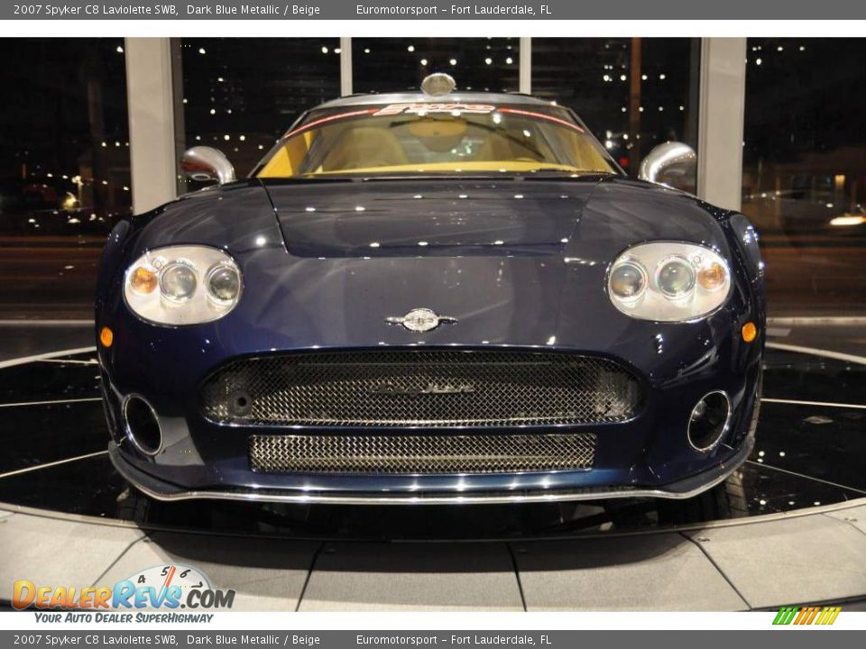 2007 Spyker C8 Laviolette SWB Dark Blue Metallic / Beige Photo #2