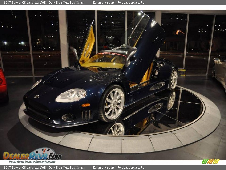 2007 Spyker C8 Laviolette SWB Dark Blue Metallic / Beige Photo #3