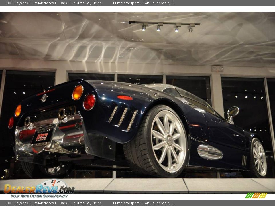 2007 Spyker C8 Laviolette SWB Dark Blue Metallic / Beige Photo #4