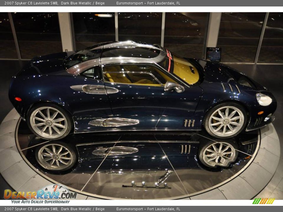 2007 Spyker C8 Laviolette SWB Dark Blue Metallic / Beige Photo #6