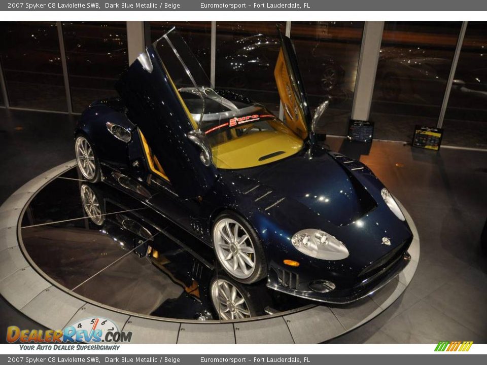 2007 Spyker C8 Laviolette SWB Dark Blue Metallic / Beige Photo #7