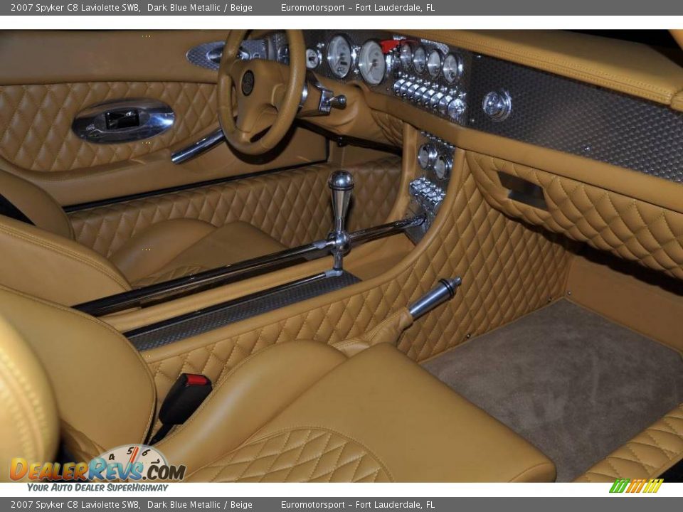 2007 Spyker C8 Laviolette SWB Dark Blue Metallic / Beige Photo #8