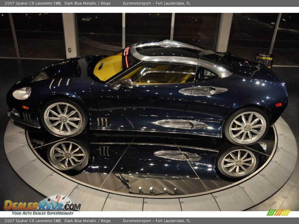 2007 Spyker C8 Laviolette SWB Dark Blue Metallic / Beige Photo #11
