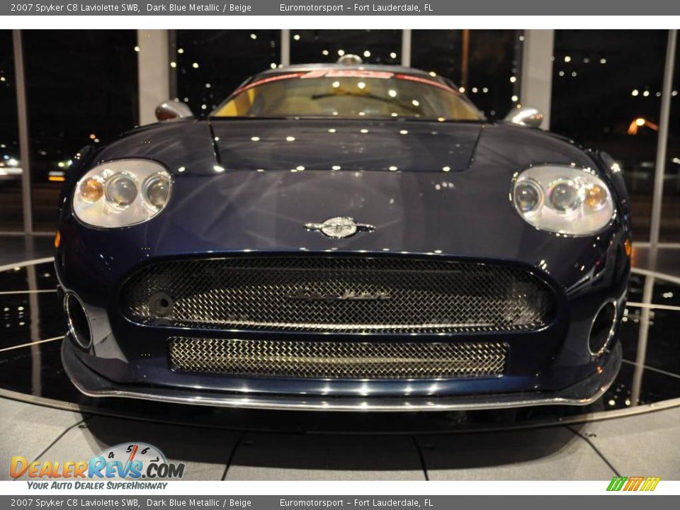 2007 Spyker C8 Laviolette SWB Dark Blue Metallic / Beige Photo #12