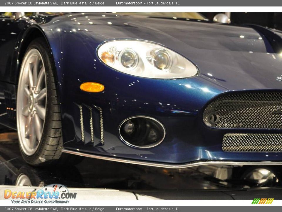 2007 Spyker C8 Laviolette SWB Dark Blue Metallic / Beige Photo #13