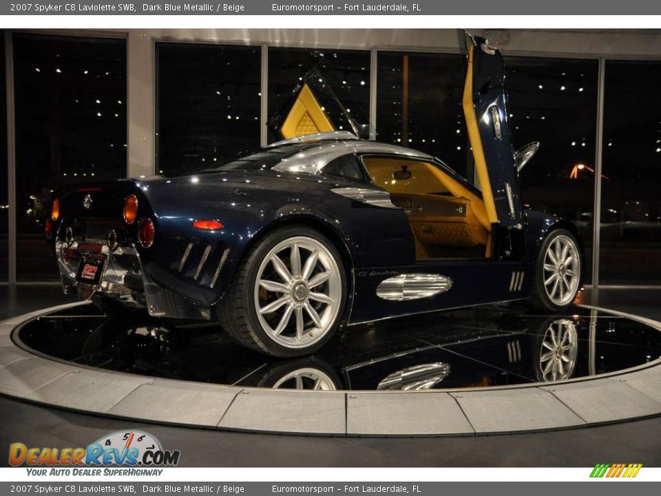 2007 Spyker C8 Laviolette SWB Dark Blue Metallic / Beige Photo #15