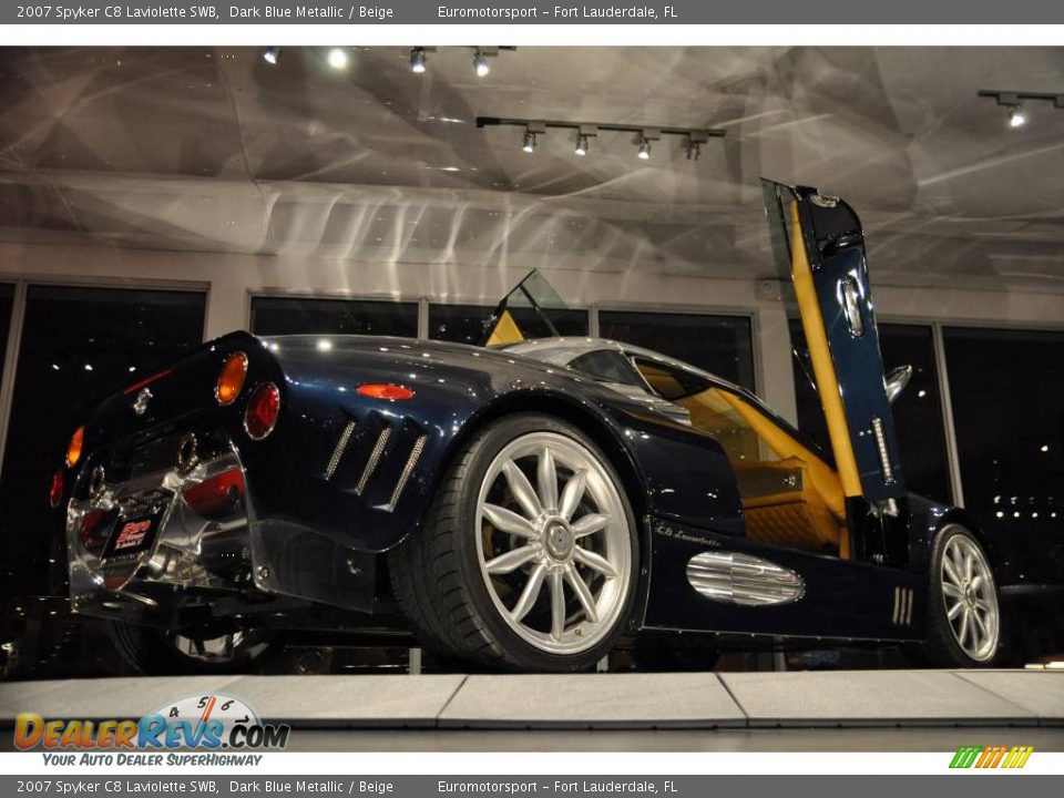 2007 Spyker C8 Laviolette SWB Dark Blue Metallic / Beige Photo #16