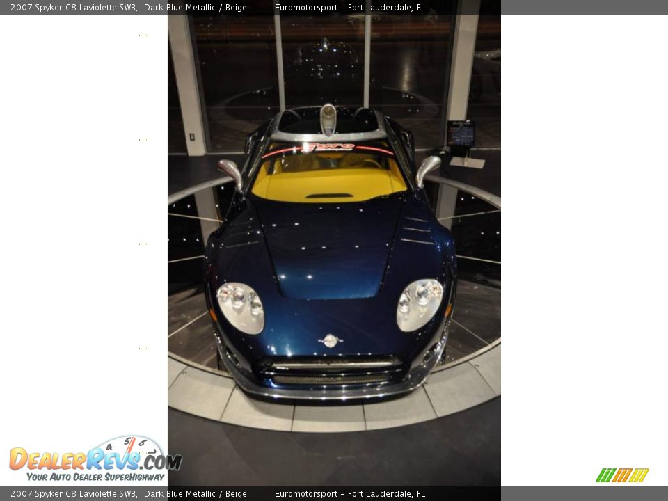 2007 Spyker C8 Laviolette SWB Dark Blue Metallic / Beige Photo #20