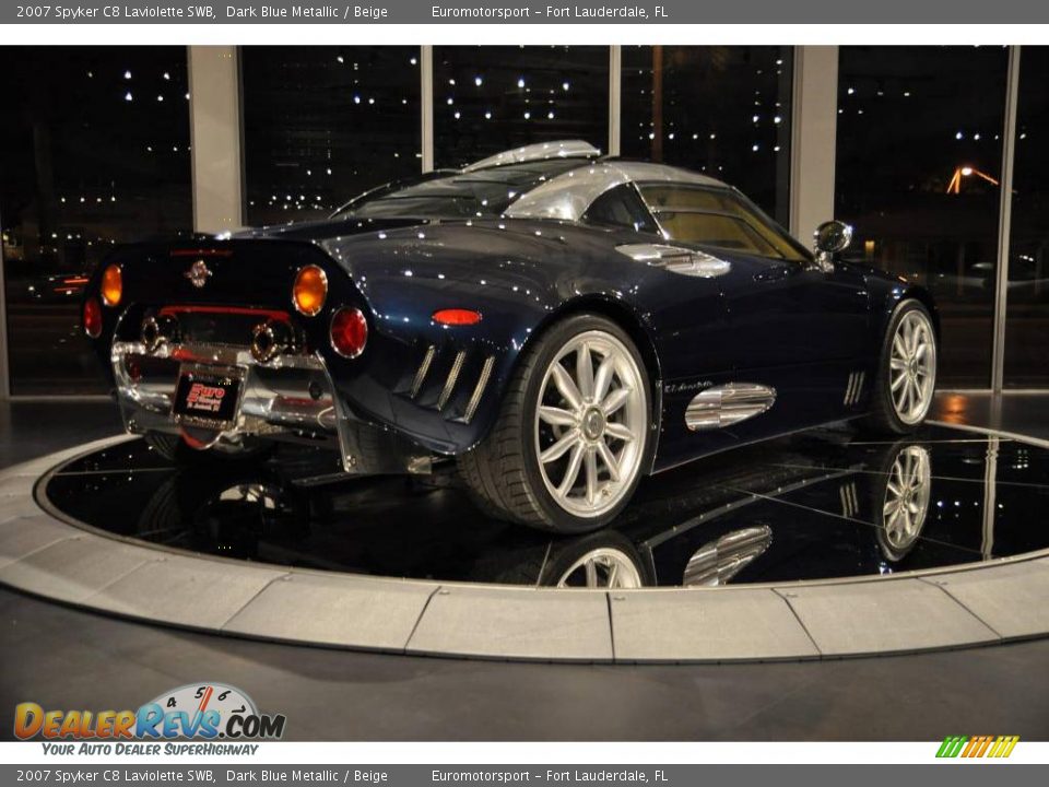 2007 Spyker C8 Laviolette SWB Dark Blue Metallic / Beige Photo #21