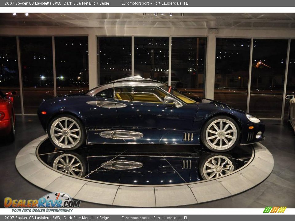 2007 Spyker C8 Laviolette SWB Dark Blue Metallic / Beige Photo #25