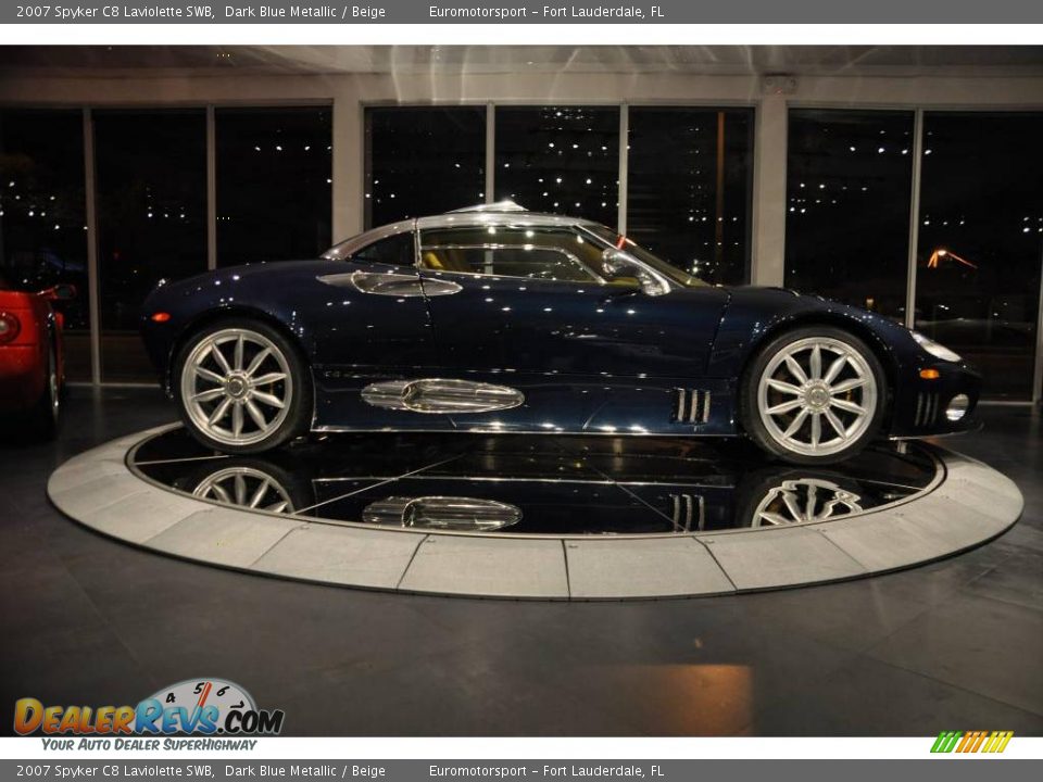 2007 Spyker C8 Laviolette SWB Dark Blue Metallic / Beige Photo #26