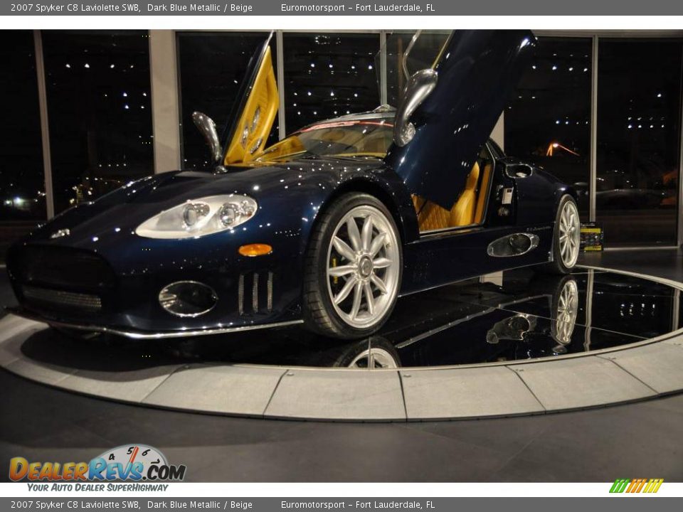 2007 Spyker C8 Laviolette SWB Dark Blue Metallic / Beige Photo #28