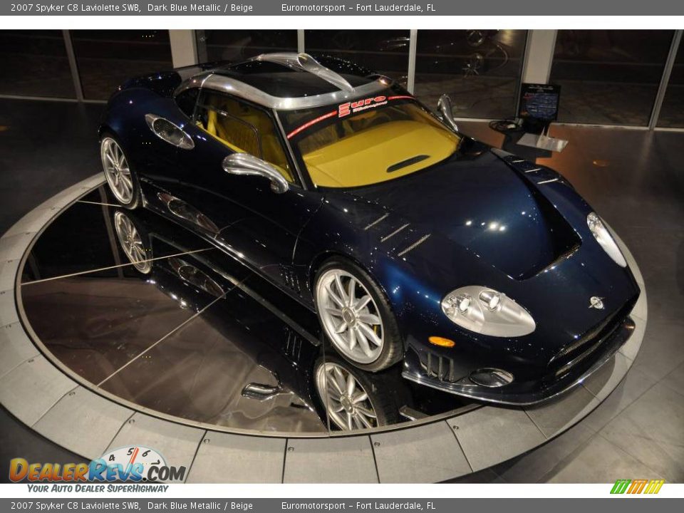 2007 Spyker C8 Laviolette SWB Dark Blue Metallic / Beige Photo #31