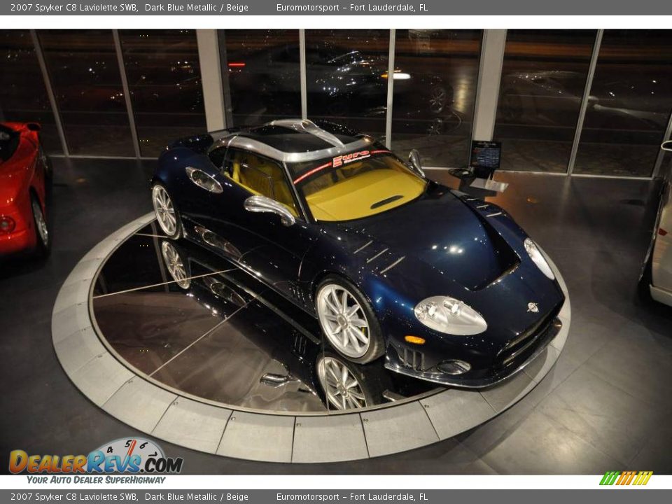 2007 Spyker C8 Laviolette SWB Dark Blue Metallic / Beige Photo #32