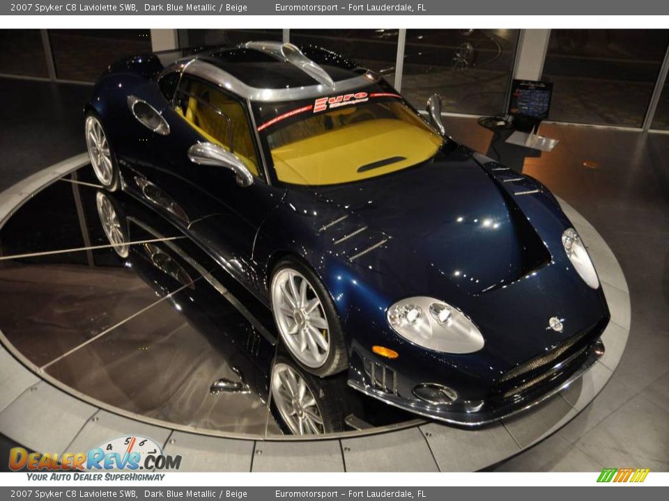 2007 Spyker C8 Laviolette SWB Dark Blue Metallic / Beige Photo #33