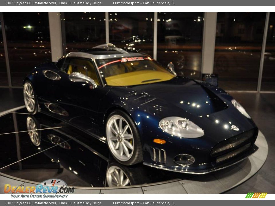 2007 Spyker C8 Laviolette SWB Dark Blue Metallic / Beige Photo #34