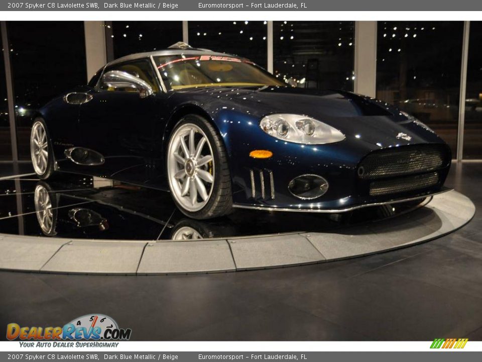 2007 Spyker C8 Laviolette SWB Dark Blue Metallic / Beige Photo #35