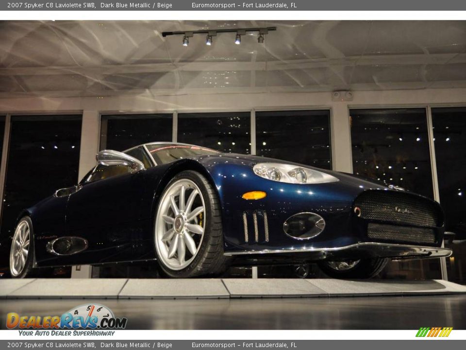 2007 Spyker C8 Laviolette SWB Dark Blue Metallic / Beige Photo #36
