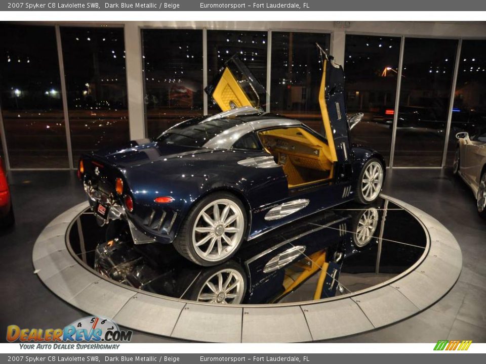 2007 Spyker C8 Laviolette SWB Dark Blue Metallic / Beige Photo #37