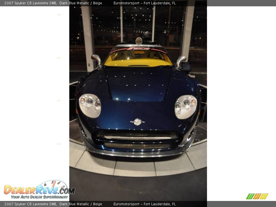2007 Spyker C8 Laviolette SWB Dark Blue Metallic / Beige Photo #38