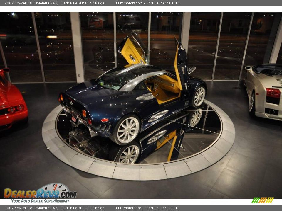 2007 Spyker C8 Laviolette SWB Dark Blue Metallic / Beige Photo #39