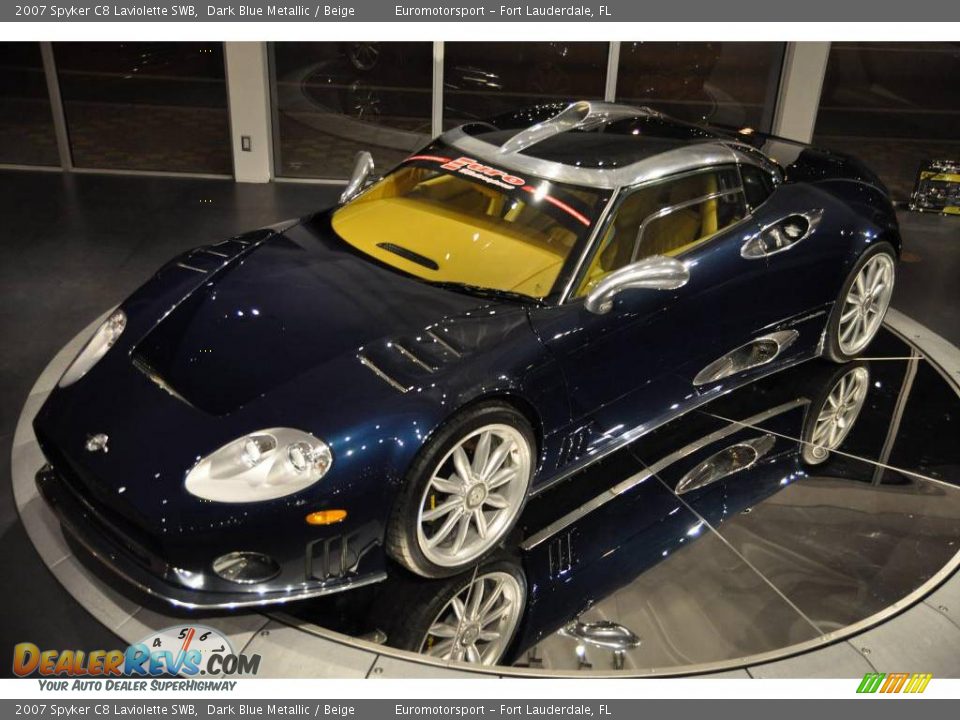 2007 Spyker C8 Laviolette SWB Dark Blue Metallic / Beige Photo #41