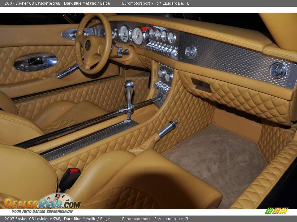 2007 Spyker C8 Laviolette SWB Dark Blue Metallic / Beige Photo #43