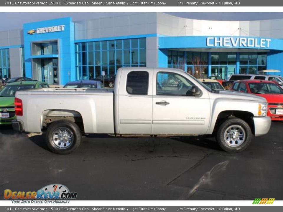 Sheer Silver Metallic 2011 Chevrolet Silverado 1500 LT Extended Cab Photo #1