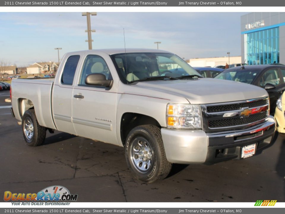 2011 Chevrolet Silverado 1500 LT Extended Cab Sheer Silver Metallic / Light Titanium/Ebony Photo #2