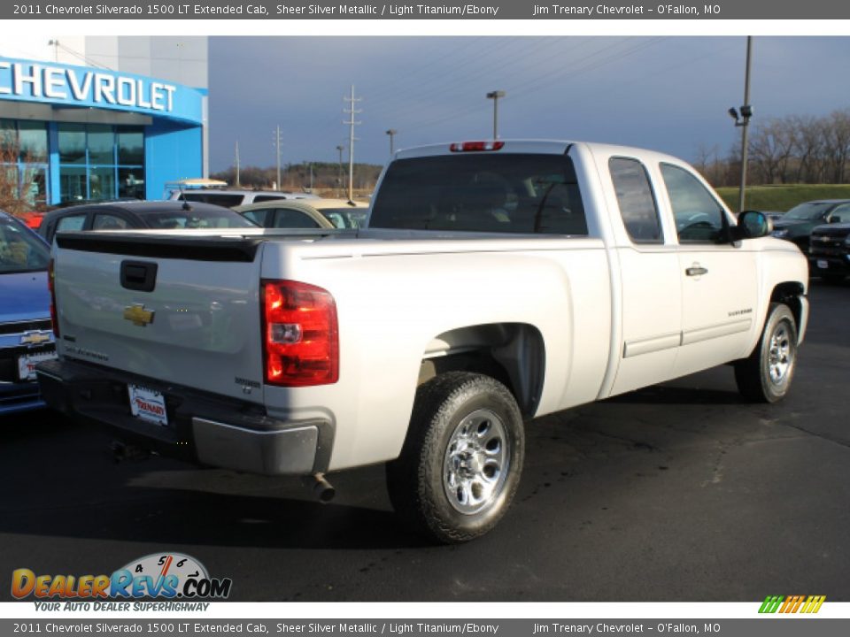 2011 Chevrolet Silverado 1500 LT Extended Cab Sheer Silver Metallic / Light Titanium/Ebony Photo #3