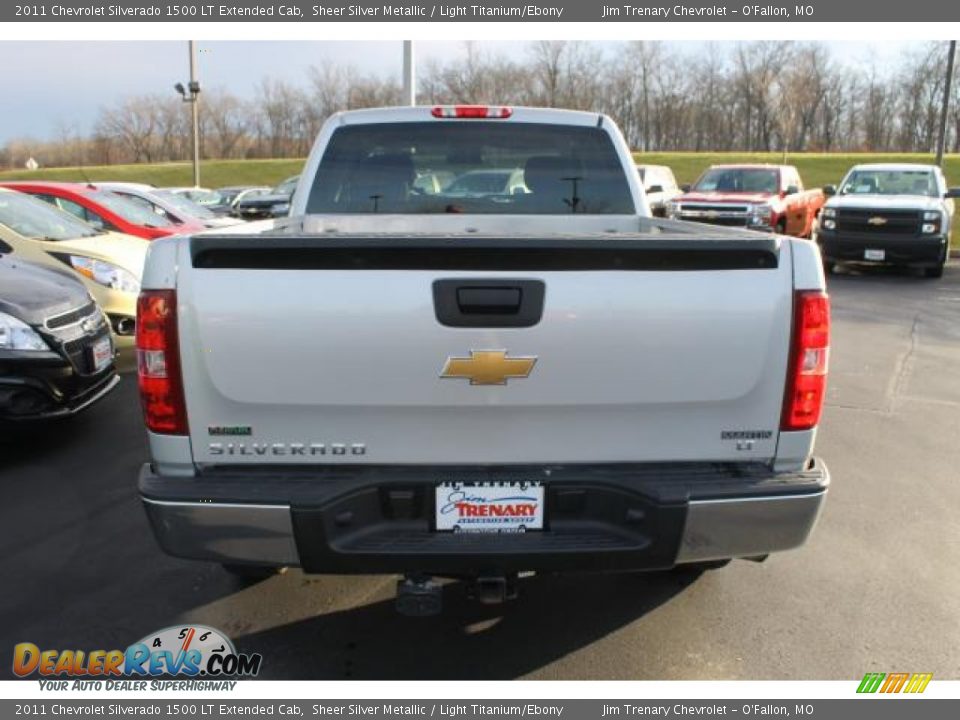 2011 Chevrolet Silverado 1500 LT Extended Cab Sheer Silver Metallic / Light Titanium/Ebony Photo #6
