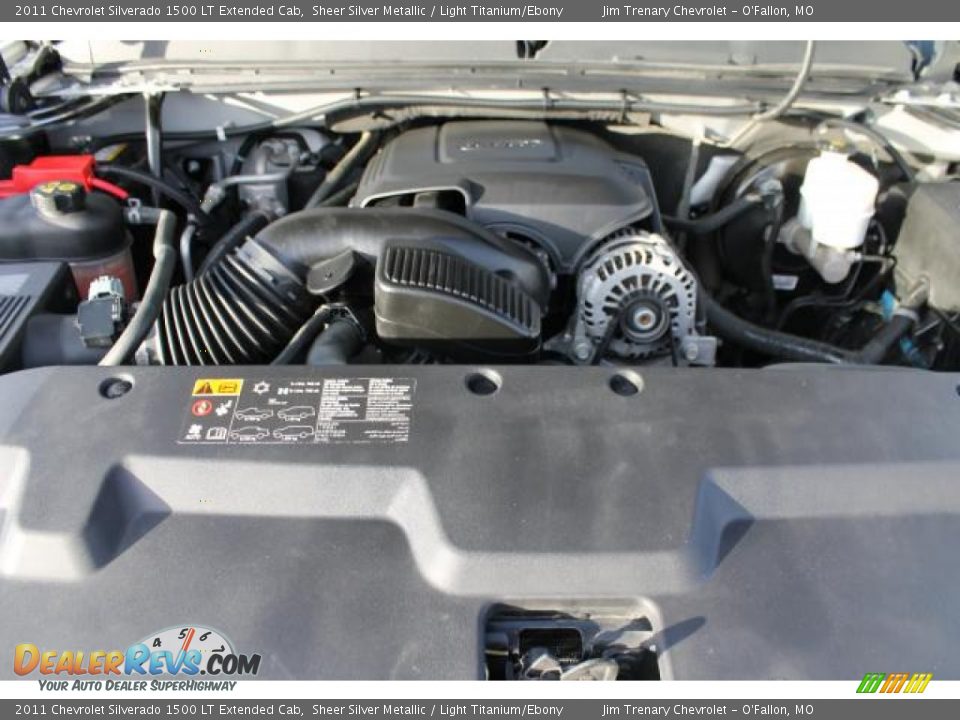 2011 Chevrolet Silverado 1500 LT Extended Cab Sheer Silver Metallic / Light Titanium/Ebony Photo #7