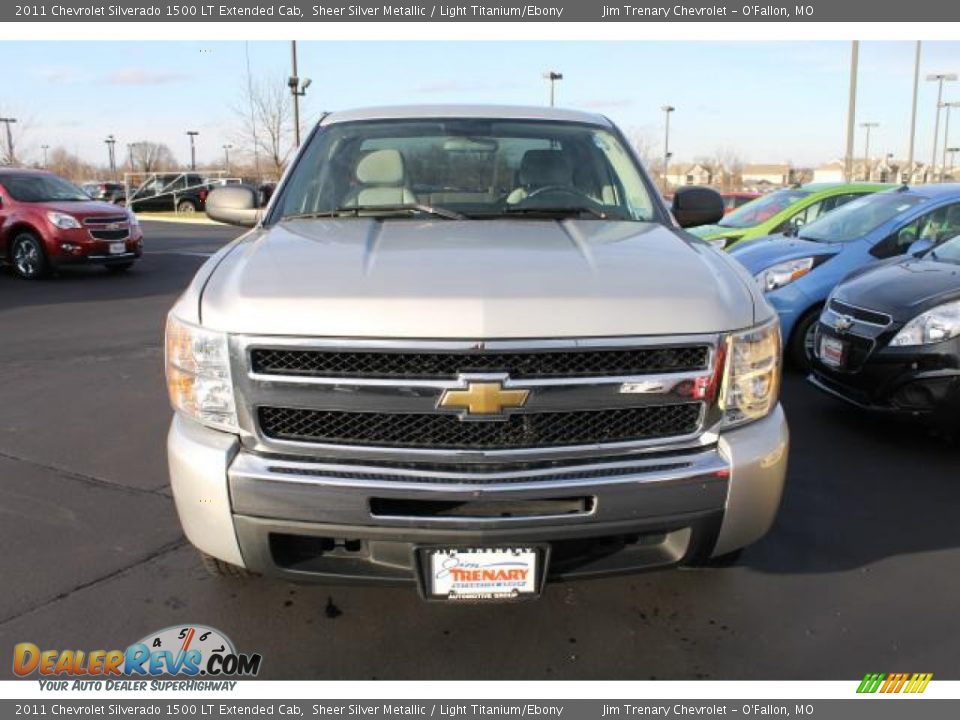 2011 Chevrolet Silverado 1500 LT Extended Cab Sheer Silver Metallic / Light Titanium/Ebony Photo #8