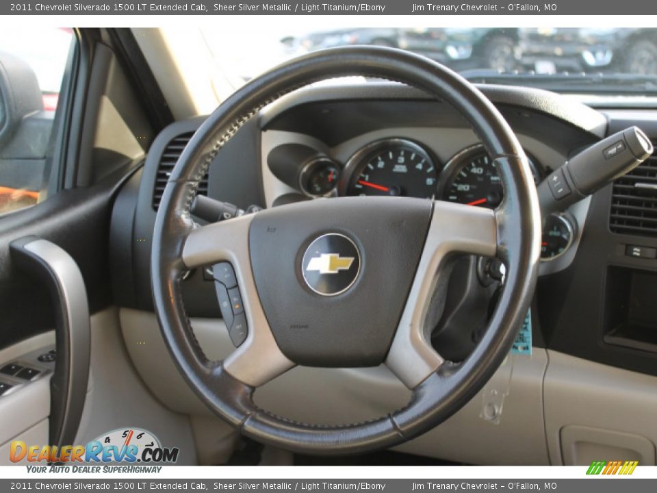 2011 Chevrolet Silverado 1500 LT Extended Cab Sheer Silver Metallic / Light Titanium/Ebony Photo #11