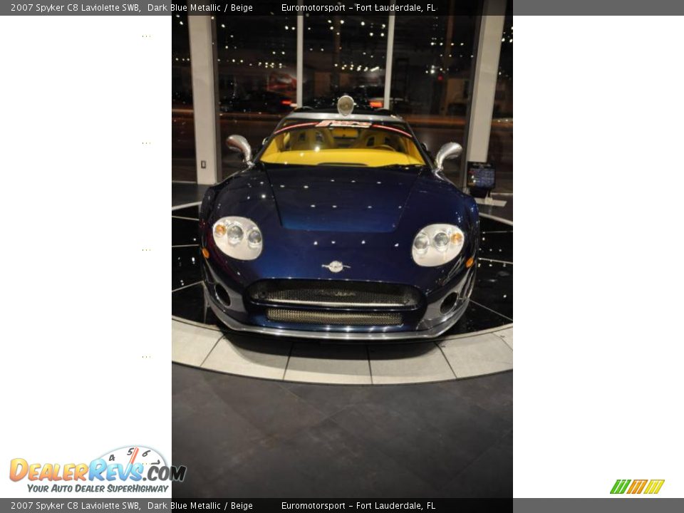2007 Spyker C8 Laviolette SWB Dark Blue Metallic / Beige Photo #45
