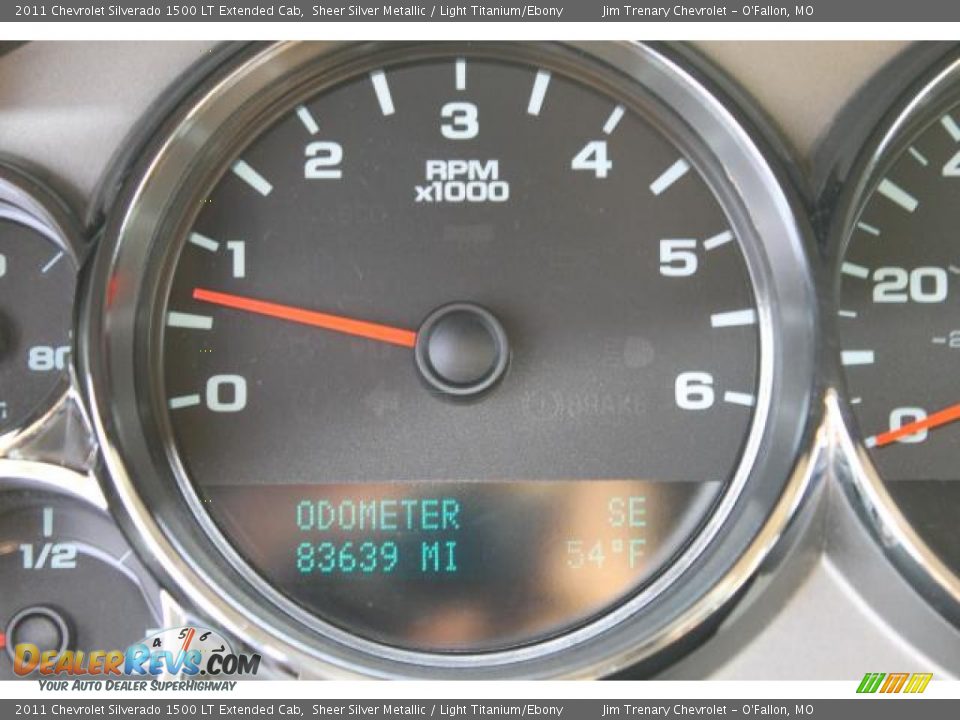 2011 Chevrolet Silverado 1500 LT Extended Cab Sheer Silver Metallic / Light Titanium/Ebony Photo #14