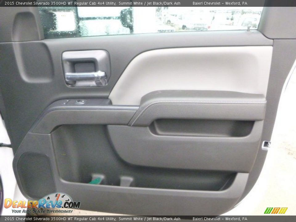 2015 Chevrolet Silverado 3500HD WT Regular Cab 4x4 Utility Summit White / Jet Black/Dark Ash Photo #11