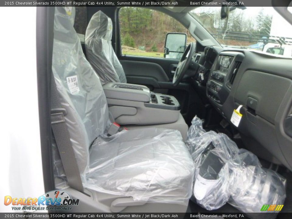 2015 Chevrolet Silverado 3500HD WT Regular Cab 4x4 Utility Summit White / Jet Black/Dark Ash Photo #12