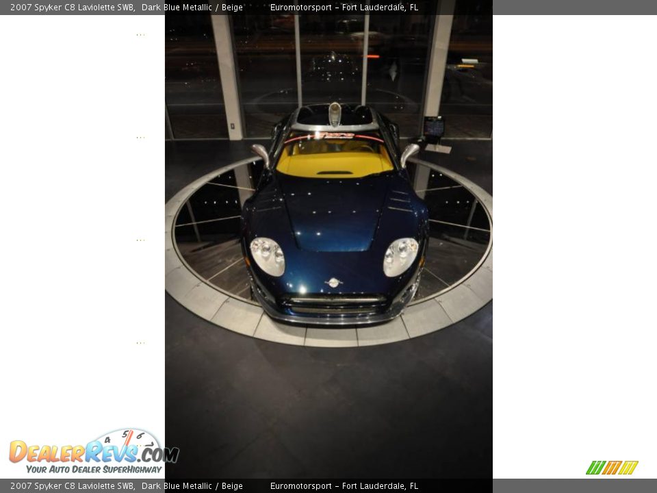2007 Spyker C8 Laviolette SWB Dark Blue Metallic / Beige Photo #48