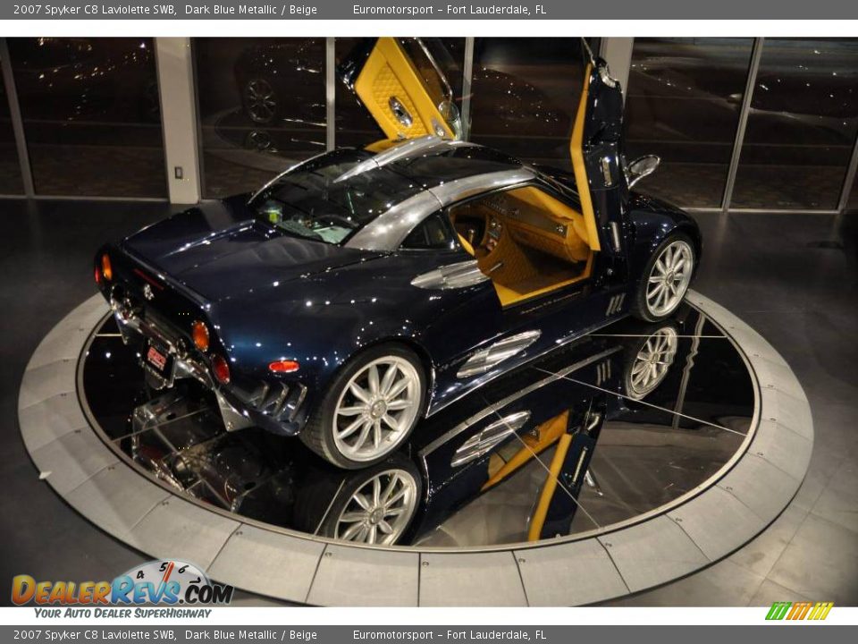 2007 Spyker C8 Laviolette SWB Dark Blue Metallic / Beige Photo #51