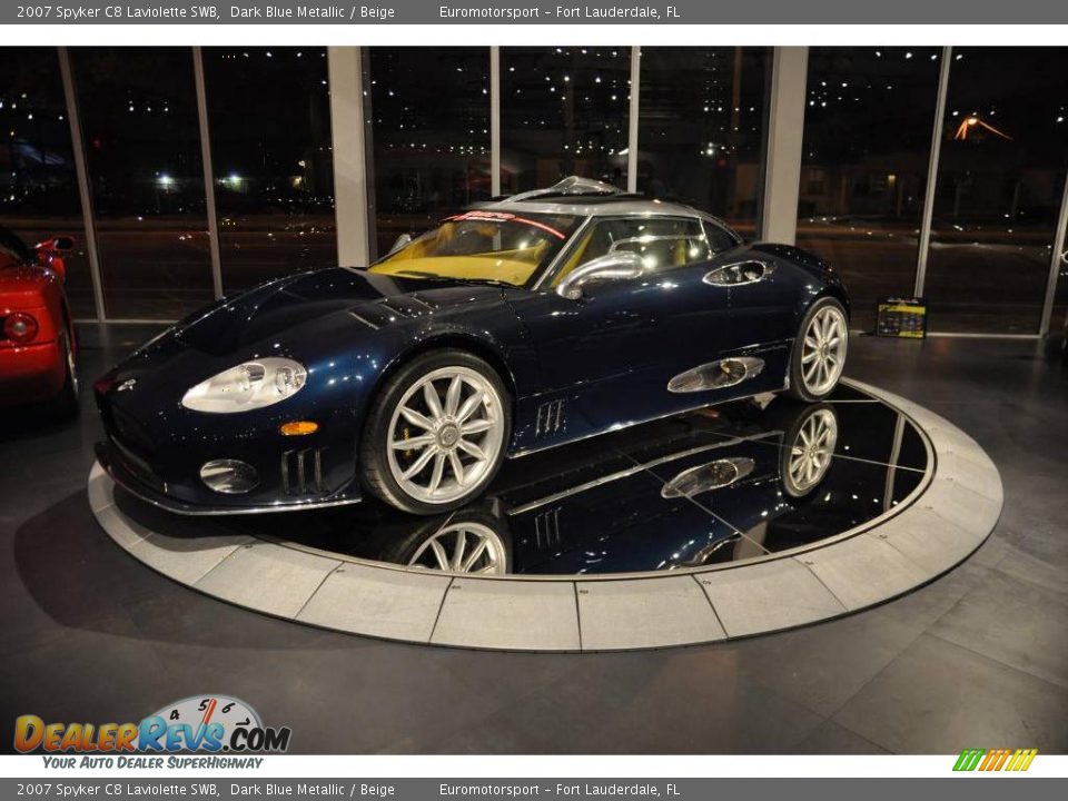 2007 Spyker C8 Laviolette SWB Dark Blue Metallic / Beige Photo #52