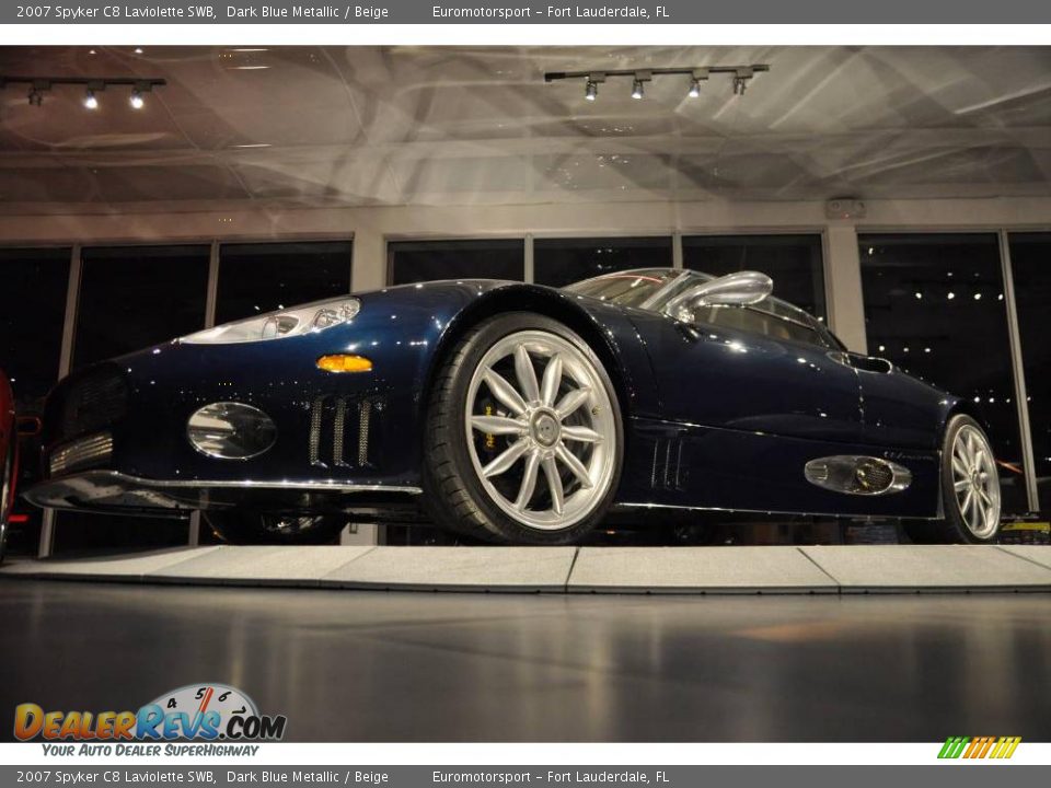 2007 Spyker C8 Laviolette SWB Dark Blue Metallic / Beige Photo #53
