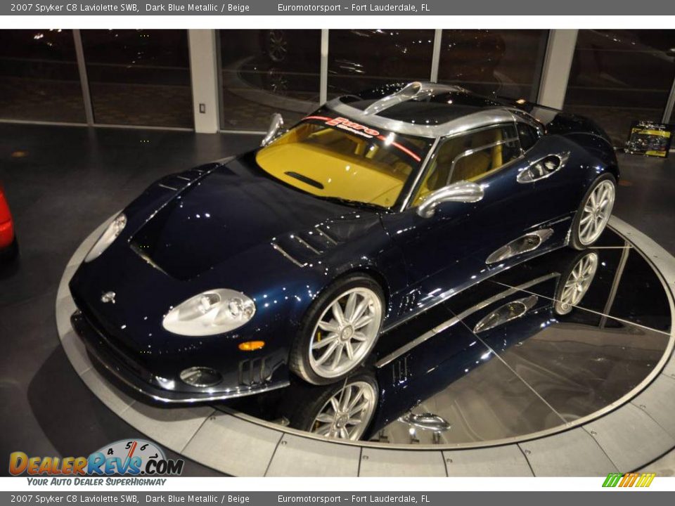 2007 Spyker C8 Laviolette SWB Dark Blue Metallic / Beige Photo #55