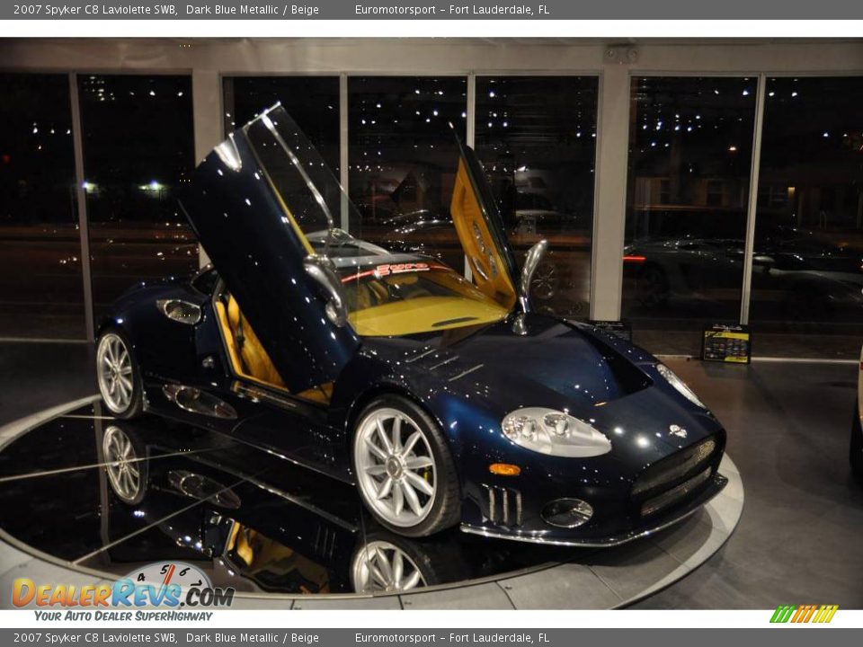 2007 Spyker C8 Laviolette SWB Dark Blue Metallic / Beige Photo #56