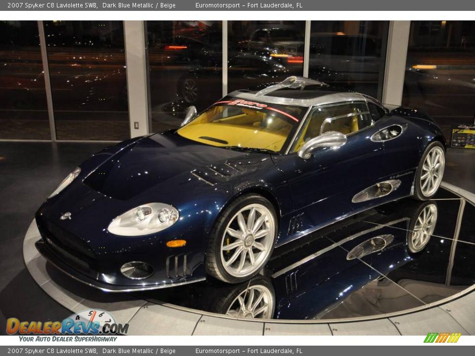 2007 Spyker C8 Laviolette SWB Dark Blue Metallic / Beige Photo #57