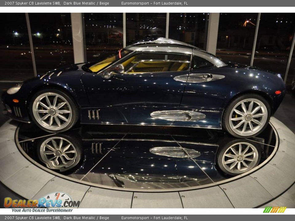 2007 Spyker C8 Laviolette SWB Dark Blue Metallic / Beige Photo #58