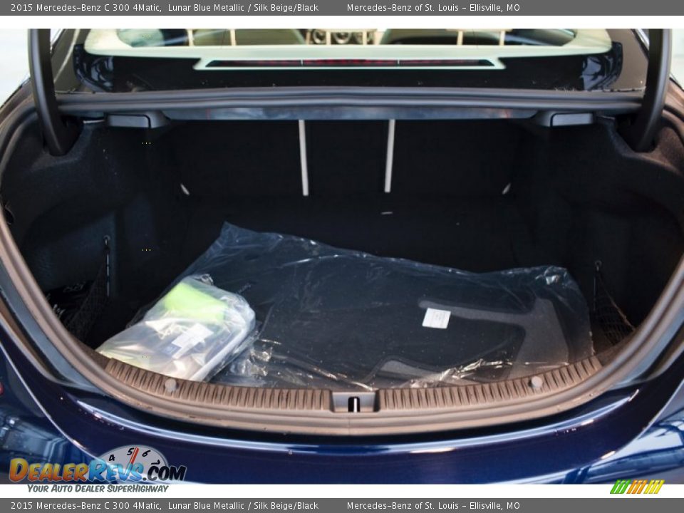 2015 Mercedes-Benz C 300 4Matic Lunar Blue Metallic / Silk Beige/Black Photo #9