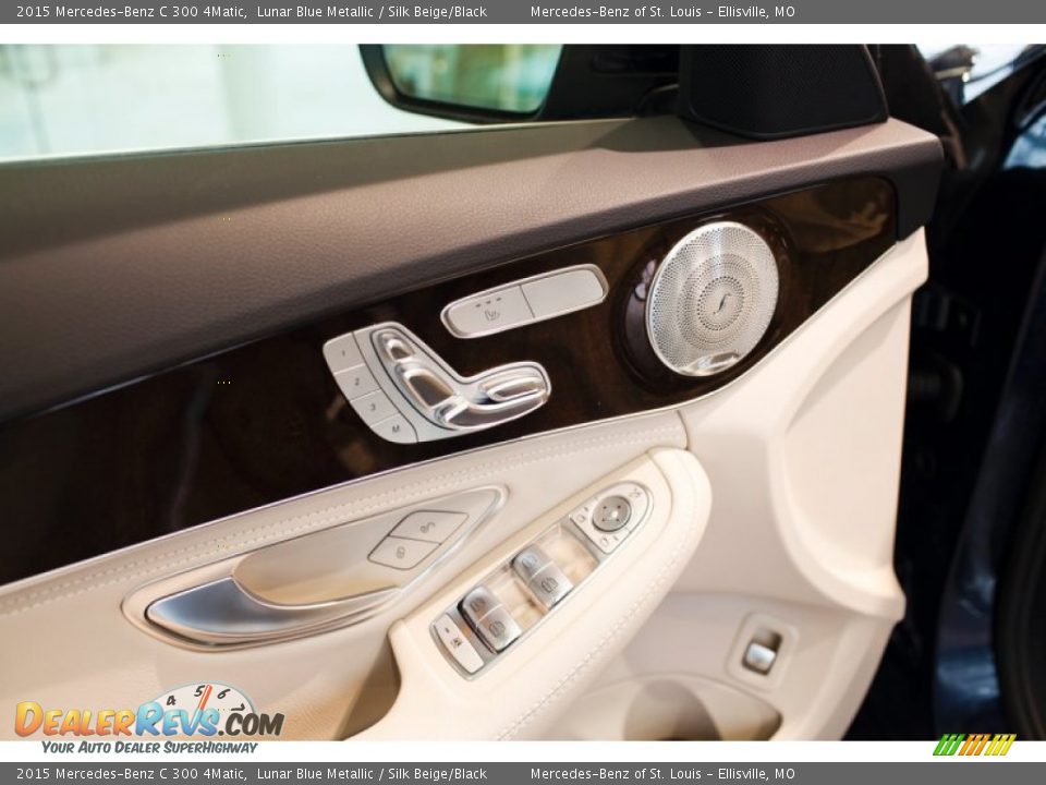 2015 Mercedes-Benz C 300 4Matic Lunar Blue Metallic / Silk Beige/Black Photo #11